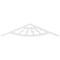 Ekena Millwork Pitch Classic Wagon Wheel Architectural Grade PVC Gable Pediment, 36"W x 7 1/2"H x 1"P (5/12) GPP036X008X100CWW - alternate 2